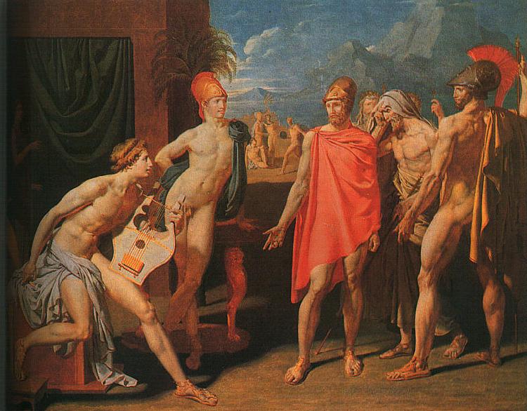 Jean-Auguste Dominique Ingres The Ambassadors of Agamemnon in the Tent of Achilles Sweden oil painting art